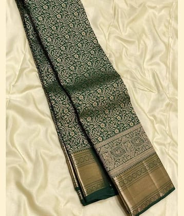 fab woven Art Silk Woven Design Kanjeevaram Sarees With Unstitched Blouse Piece ( Maroon )