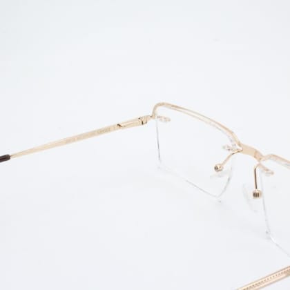 Lensoz Elite X Luxe Rimless Rectangle - Narrow - Deep Brown