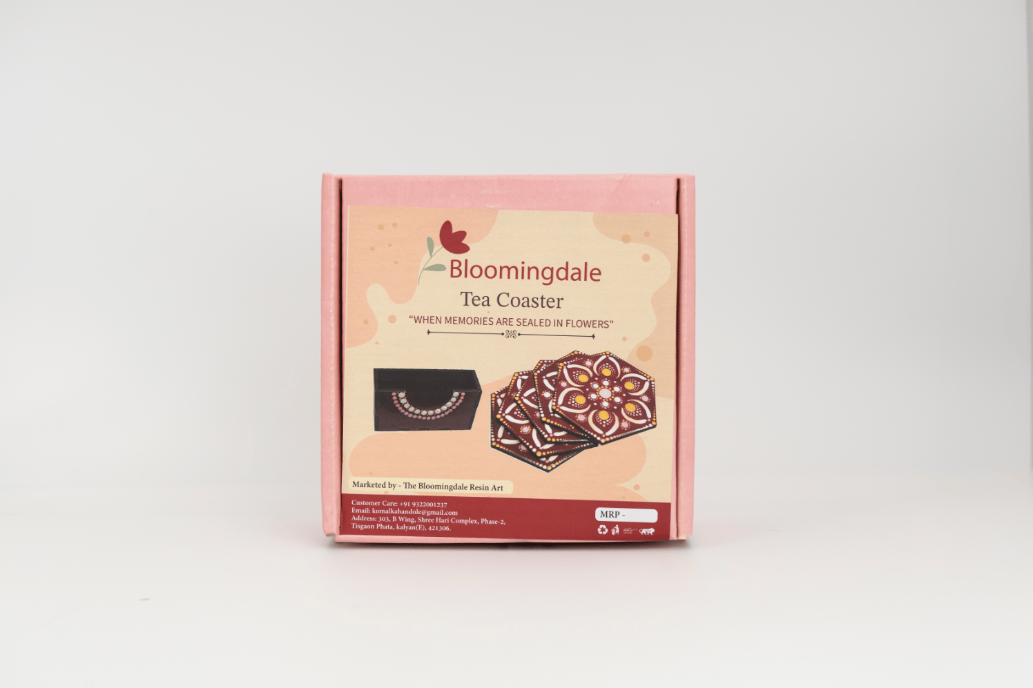 Handcrafted Resin Tea Coasters – Set of 4 Each