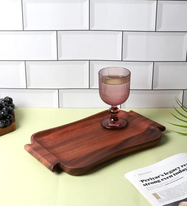 NATURALLYOURS WOODENWARES - Rectangular Tray (L-33 X W-20 X H-2.5 CM)