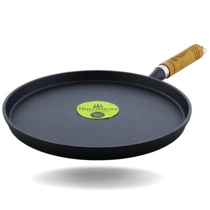 TRILONIUM Unicorn Wht10 Pre-Seasoned Cast Iron Tawa 26 Cms, Weighs 1.5 Kgs