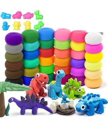 reedy (Pack of 12) Air Dry Clay, Colorful Children Soft Clay, Creative Art Crafts, Gifts for Kids-Multi Color. Non-Toxic Modeling Magic Fluffy Foam Bouncing Clay Putty Kit for Kids with Tools