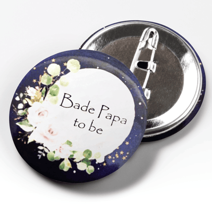 Bade Papa To Be Award Buttons for Baby Shower Parties Bade Papa To Be Award Buttons for Baby Shower Parties