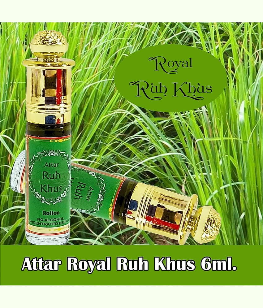 INDRA SUGANDH BHANDAR - Malabari Khus Real Vetiver Fragrance Attar For Men & Women 6ml Pack Of 1