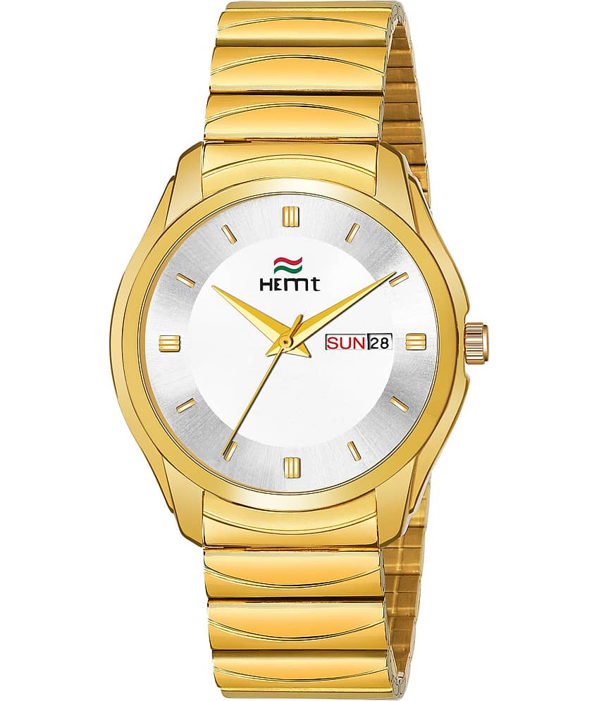 Hemt Gold Stainless Steel Analog Men's Watch