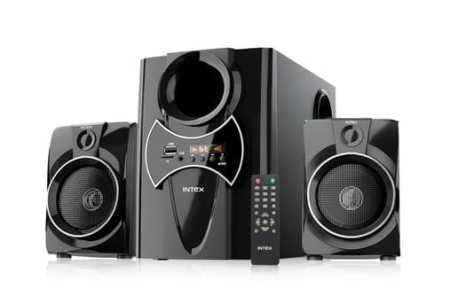 Intex 2100 Pro FMUB | 2.1 CH 55W Multimedia Bluetooth Speaker with Powerful Bass, and FM, USB, AUX and Remote