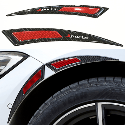 Car Splash Guard Fender Flares Wheel Eyebrow (Lip Protector Strip 2 pcs)