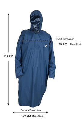 Unisex Hooded Rain Poncho for Adult,Waterproof, lightweight,Reusable& Packable, One Size Fits Most, Free Size