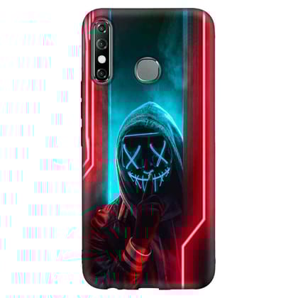 Neon Light With Joker HOT 8 Premium Embossed Mobile cover