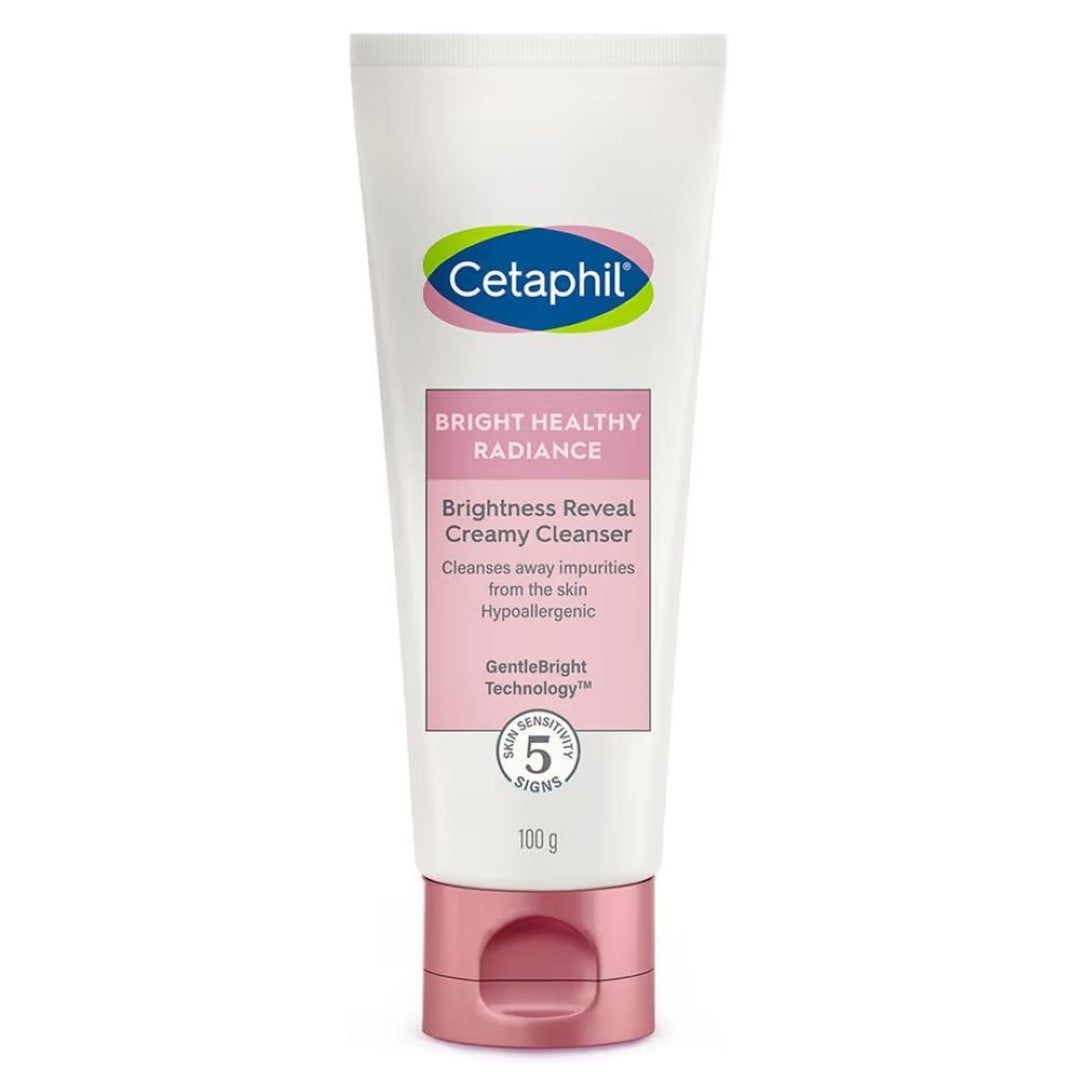 Cetaphil Bright Healthy Radiance Cleanser with Niacinamide Reduces dark spots Dermatologist Tested (100g)
