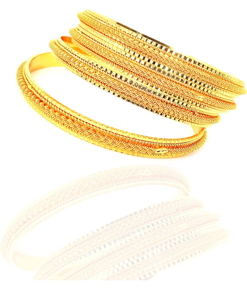 KRIMO Traditional Gold Plated Designer Bangles Jewellery For Women / Girls-10091