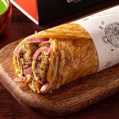 Afghani Chicken Seekh Roll - 7 Inches