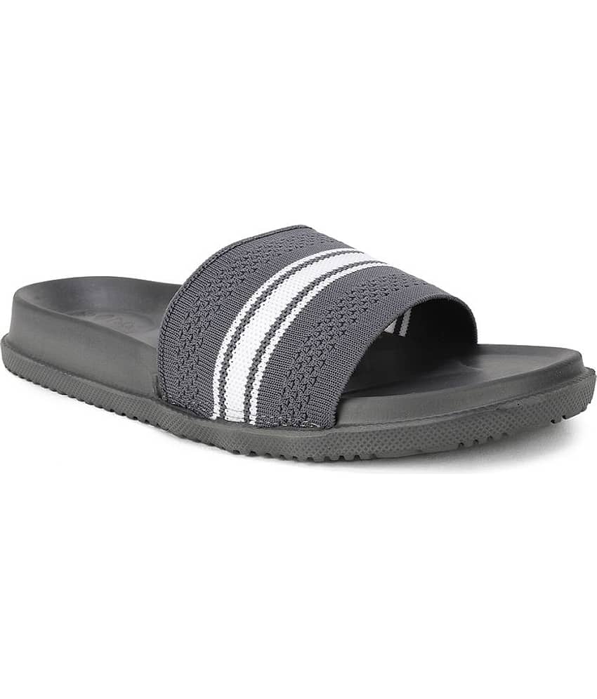 Bata Grey Men's Slide Flip Flop