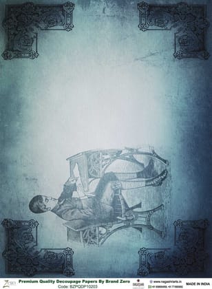 Brand Zero Premium Quality Decoupage Paper Pack of Two - Design Code: BZPQDP10203