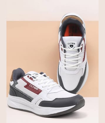 Clymb Gray Men's Sports Running Shoes