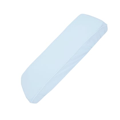 BABY BLUE FITTED CRIB SHEET-71cm X 36cm X 15cm