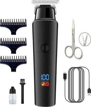 geemy LED DISPLAY Pro Multicolor Cordless Beard Trimmer With 60 minutes Runtime