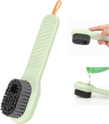 Soap Dispensing Cleaning Brush with Handle for Shoes and Clothes Soap Dispensing Cleaning Brush with Handle for Shoes and Clothes