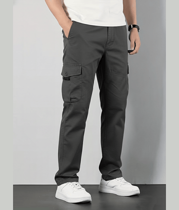 Shelony Grey Cotton Men's Joggers ( Pack of 1 )