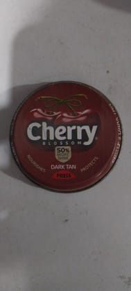 Cherry blossom Dark tan  shoe polish