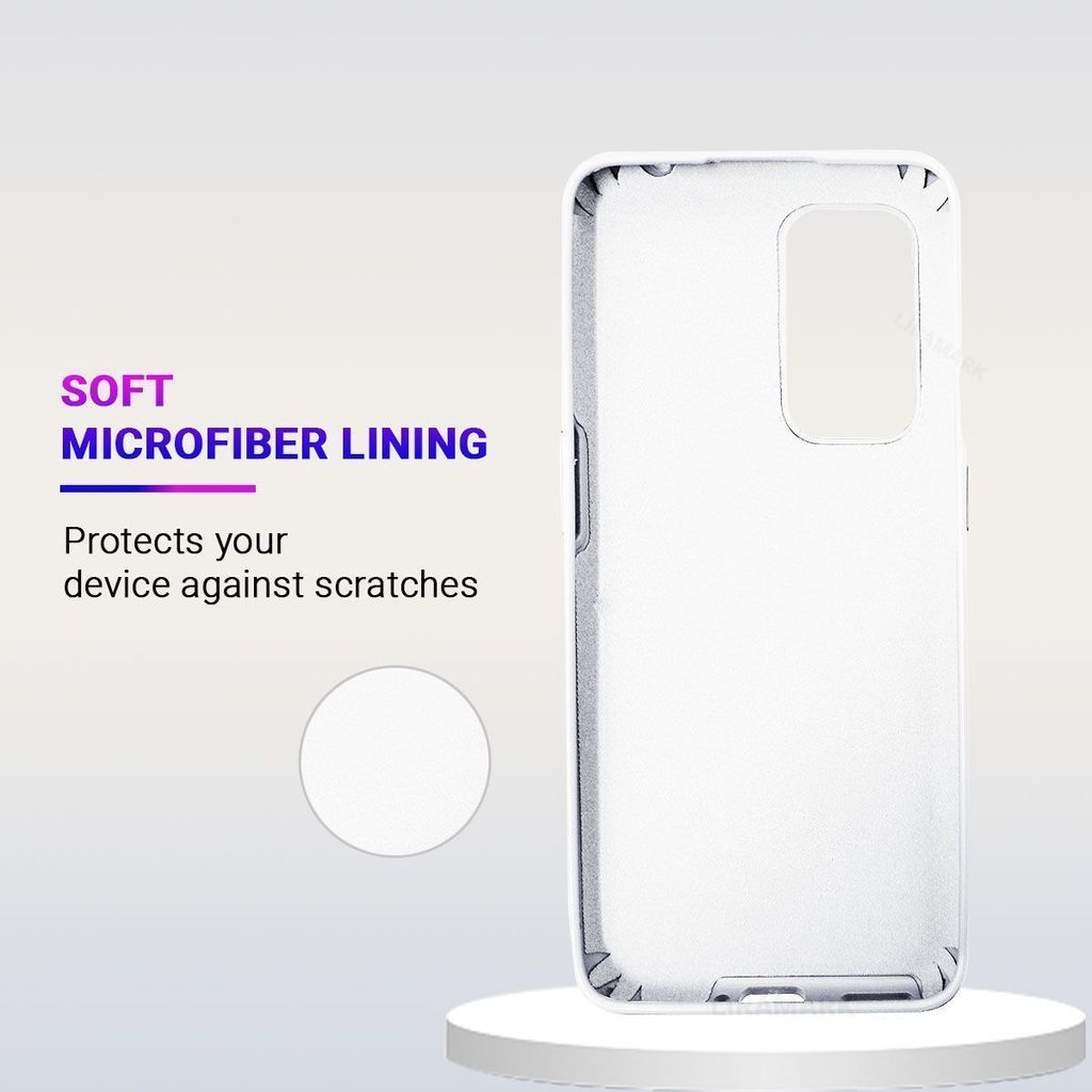 LIRAMARK Liquid Silicone Soft Back Cover Case for OnePlus 9 Pro