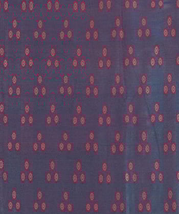 Grey handwoven banarasi cotton silk fabric