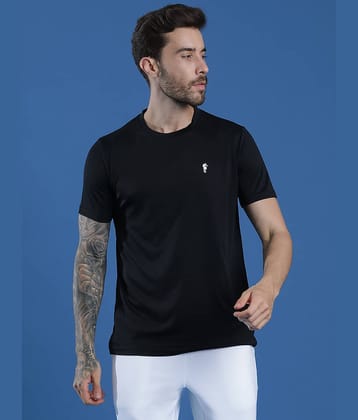 EPPE Black Polyester Slim Fit Men's Sports T-Shirt ( Pack of 1 )