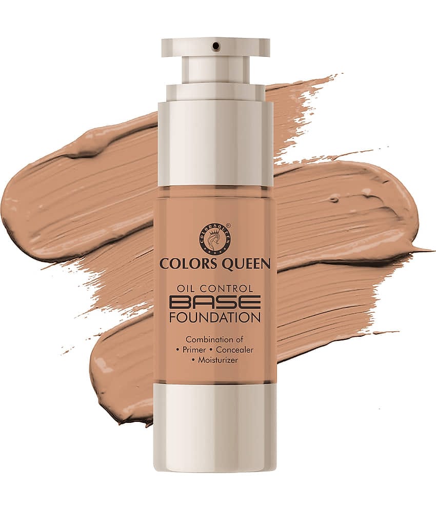 Colors Queen Oil Control Base Foundation Waterproof and Long lasting 30g (Shade - 101)