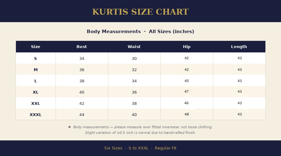 Size Guide Size Guide