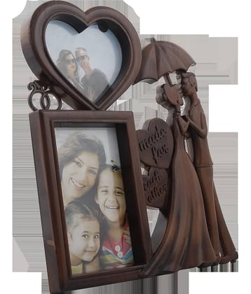 Sigaram Plastic TableTop Purple Collage Photo Frame - Pack of 1