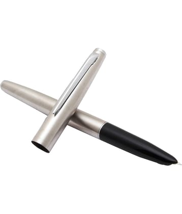 Srpc Jinhao 911 Satin Silver Fountain Pen Hooded Extra Fine Nib New