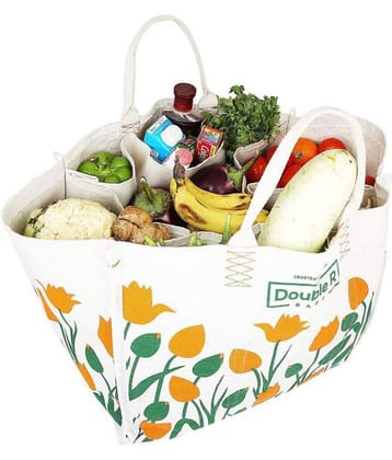 Double R - Multicolor Canvas Grocery Bag