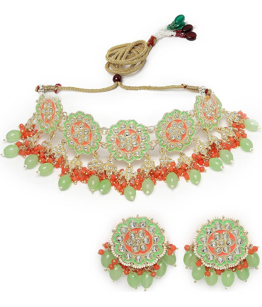 Studio Sukkhi - Sea Green Alloy Necklace Set ( Pack of 1 )