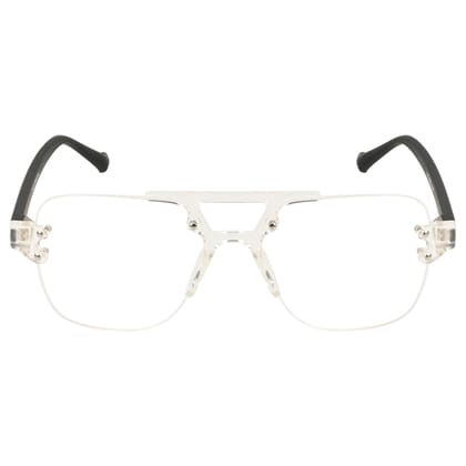 TERRY & CO | Zero Power Blue Cut Eyeglasses | Anti-Glare, UV Protection, Lightweight | For Gaming & Computer Use | Unisex | SHINE WHITE