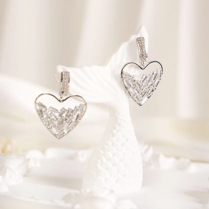 Allure Gold Plated Earrings-Silver