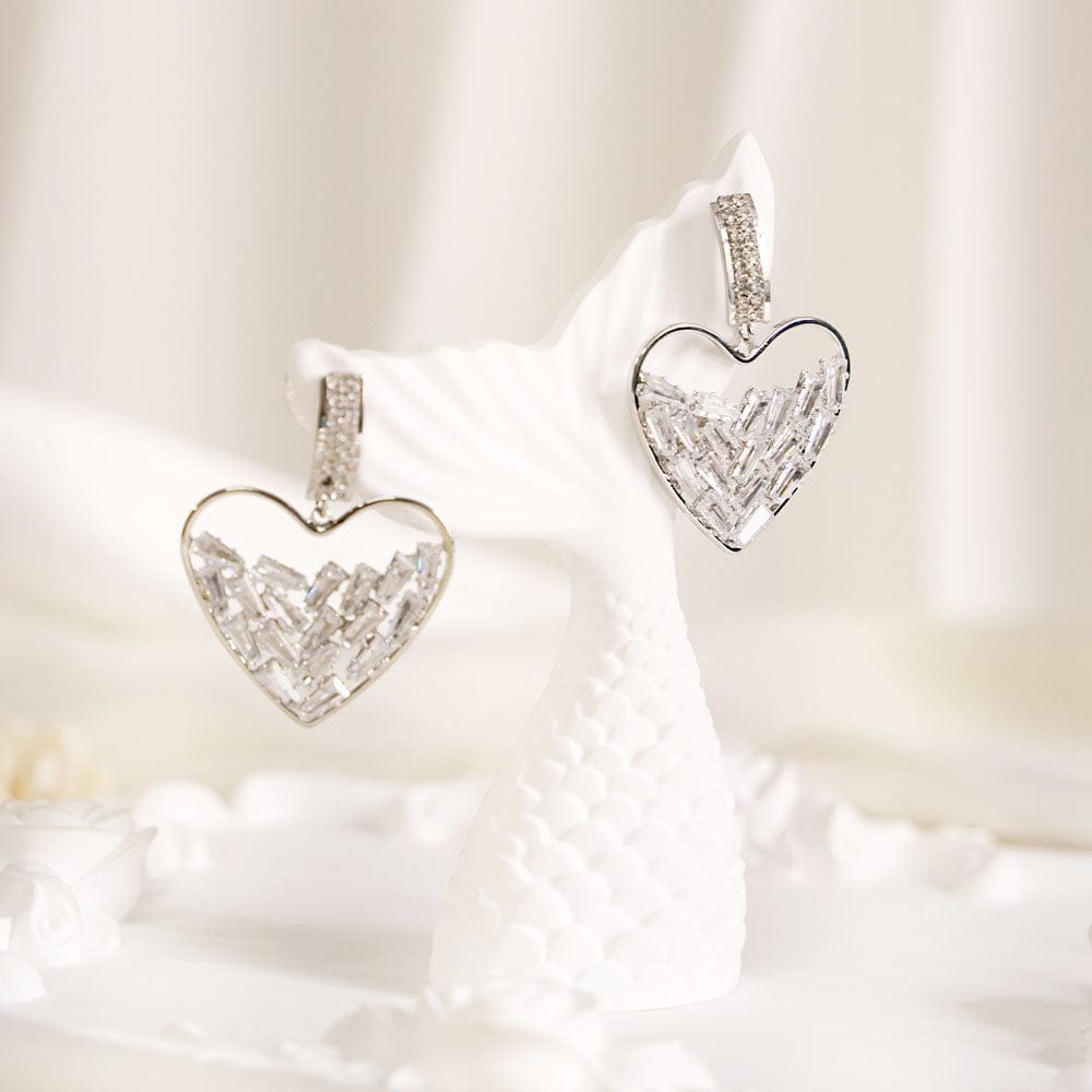 Allure Gold Plated Earrings-Silver