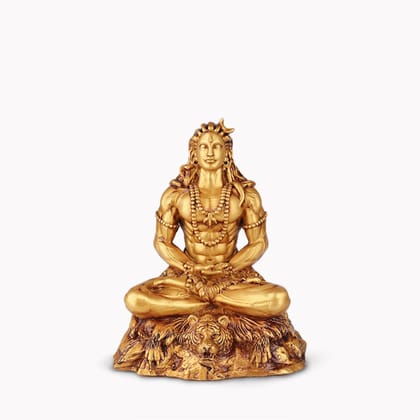 Artarium Adiyogi Shiva Statue for Car Dashboard, Pooja & Gift, Mahadev Murti, Idol, Lord Adi Yogi Shankara for Home & Office Decor | for Gifting