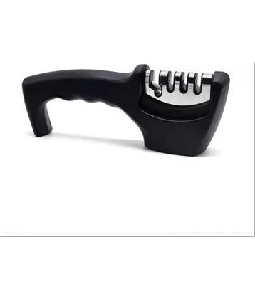 Green Tales - Black Stainless Steel Knife Sharpner ( Pack of 1 )