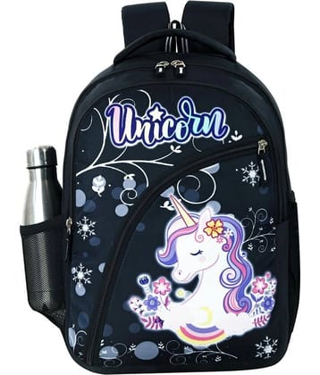 Dura Mater 20 Ltrs Polyester Backpack *For Boys & Girls ( Black )