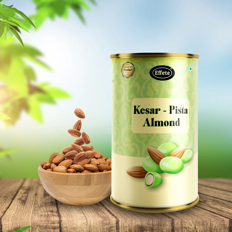 Effete Kesar-Pista Almonds Chocolate (96 Grams) ( 1 Pcs )