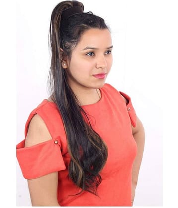 RITZKART Micro Ring Hair Extension women ponytail blk & golen