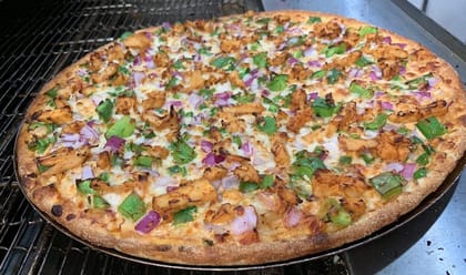 Aloo chaat pizza