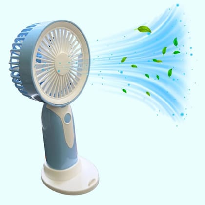 Portable Rechargeable Mini Fan with Desk Stand and Phone Holder