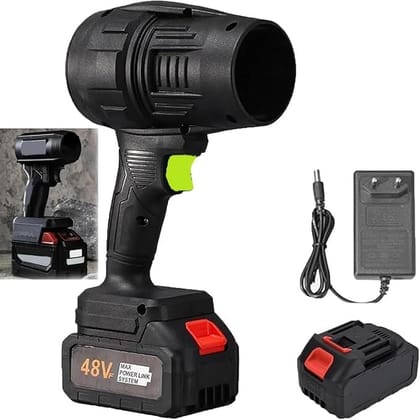 Portable Air Blower Jet Car Dryer | Jet Air Blower - Lightweight Portable TurboDry Cordless Car Dryer, Hair Dryer with Adjustable Speeds, Rechargeable Battery, Safety Switch for Fast Drying & Styling ( Random Colour )