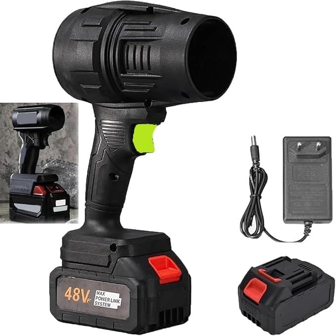 Portable Air Blower Jet Car Dryer | Jet Air Blower - Lightweight Portable TurboDry Cordless Car Dryer, Hair Dryer with Adjustable Speeds, Rechargeable Battery, Safety Switch for Fast Drying & Styling ( Random Colour )