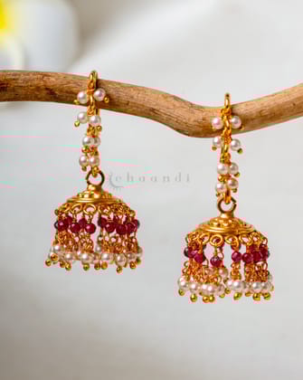 Gold Polish Silver Earrings CHE1928
