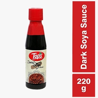 Tops Dark Soya Sauce, 220 g Bottle