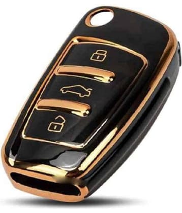 TANTRA TPU Car Key Cover Compatible with Audi A1| A3| A6 | Q3 |Q7 |Q5 | TT | TTS| R8 | S3 | S6 | RS3| 3 Button Smart Key