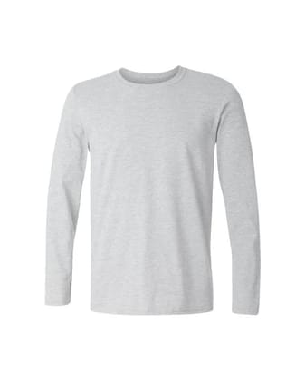 Grey Melange - Sukhiaatma Unisex Basic Full Sleeves T-shirt-S-38