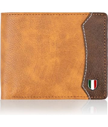 GIOVANNY - Tan Faux Leather Men's Regular Wallet ( Pack of 1 )